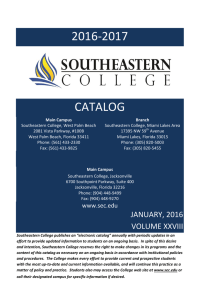 Catalog - Southeastern College