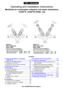 Operating and installation instructions