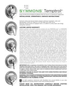 Temptrol - Symmons