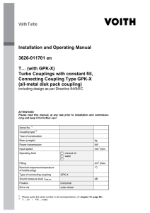 Installation and Operating Manual