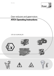 Gear reducers and gearmotors ATEX Operating Instructions