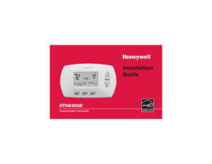 RTH6300B Programmable Thermostat Installation Guide