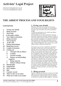 Arrest Process and Your Rights5