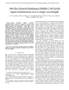 Wei et al 2015 Journal of Lightwave Technology