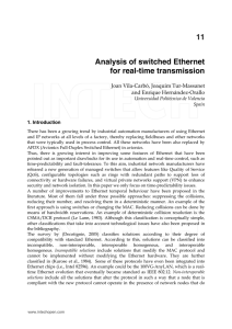 Analysis of switched Ethernet for real-time transmission 11