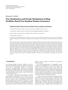 True-Randomness and Pseudo-Randomness in Ring Oscillator