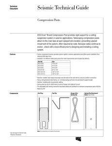 Seismic Technical Guide — Compression Posts (English