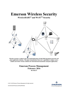 Emerson Wireless Security - Emerson Process Management