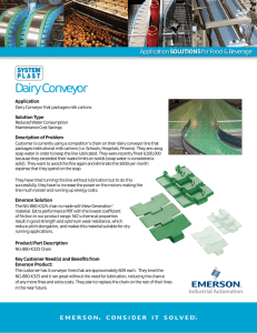 Dairy Conveyor - Merley Chains