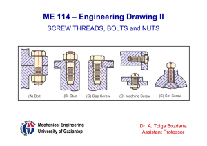 ME 114 - Engineering Drawing II