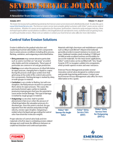 Control Valve Erosion Solutions - Welcome to Emerson Process
