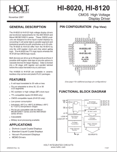 HI-8020 Rev. G - Holt Integrated Circuits