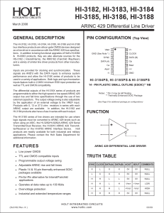 HI-3182 - Holt Integrated Circuits