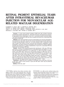 retinal pigment epithelial tears after intravitreal bevacizumab