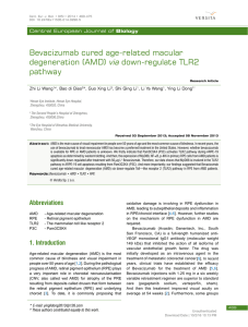 Bevacizumab cured age-related macular degeneration (AMD) via