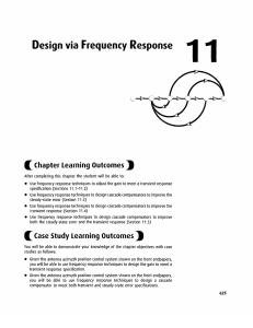 Design via Frequency Response