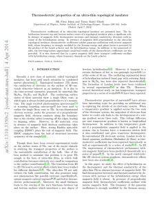 Thermoelectric properties of an ultra