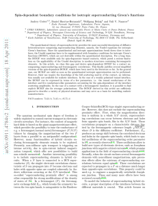 Spin-dependent boundary conditions for isotropic superconducting