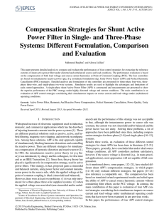 Compensation Strategies for Shunt Active Power Filter in Single