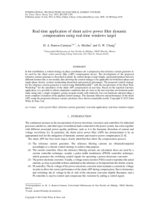 Realtime application of shunt active power filter dynamic