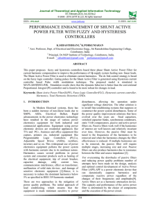 PERFORMANCE ENHANCEMENT OF SHUNT ACTIVE POWER