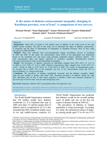 Is the status of diabetes socioeconomic inequality changing in