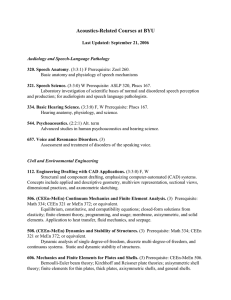 Acoustics Related Courses - BYU Physics and Astronomy