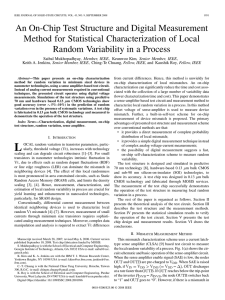 An On-Chip Test Structure and Digital Measurement Method for