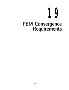 19 FEM Convergence Requirements