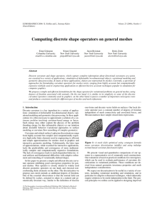Computing discrete shape operators on general meshes