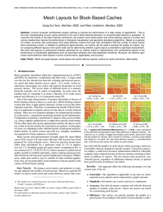 Mesh Layouts for Block-Based Caches