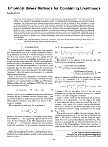 Empirical Bayes Methods for Combining Likelihoods