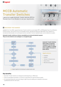 MCCB Automatic Transfer Switches
