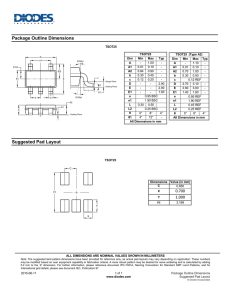 Package Outline Dimensions Suggested Pad Layout