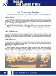 Fire Performance Standard Fire Performance Standard
