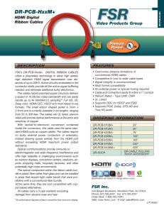 LIT1450D DR PCB HxxM+ DR CABLES SPEC