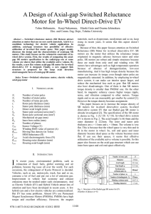 A Design of Axial-gap Switched Reluctance Motor for In