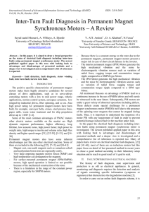 Inter-Turn Fault Diagnosis in Permanent Magnet Synchronous