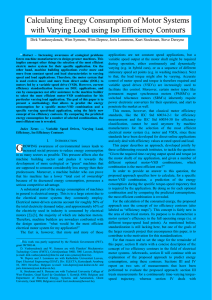 Calculating Energy Consumption of Motor Systems with