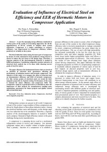 Evaluation of Influence of Electrical Steel on Efficiency and