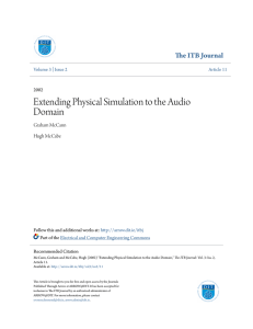 Extending Physical Simulation to the Audio Domain