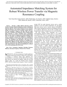 Automated Impedance Matching System for Robust Wireless Power