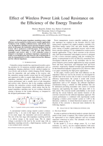 Effect of Wireless Power Link Load Resistance