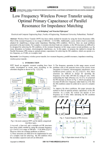 Low Frequency Wireless Power Transfer using Optimal Primary