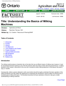 Understanding the Basics of Milking Machines