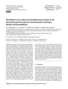 Broadband cavity-enhanced absorption spectroscopy in the