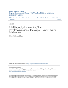 A Bibliography Representing The Interdenominational Theological