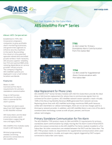 AES-IntelliPro Fire™ Series