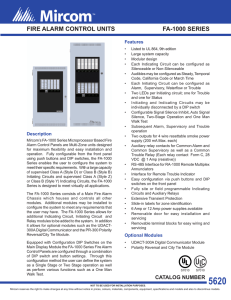 CAT-5620 FA-1000 Series Fire Alarm Control Panels