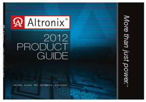 Altronix Products - 2012